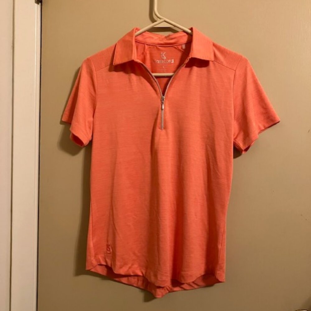 Kate Lord Orange Golf Shirt
